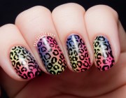 Дизайн ногтей леопард