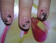 Рисунки кошки на ногтях